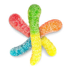 sour neon gummy worms
