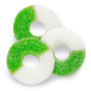 sour green apple rings